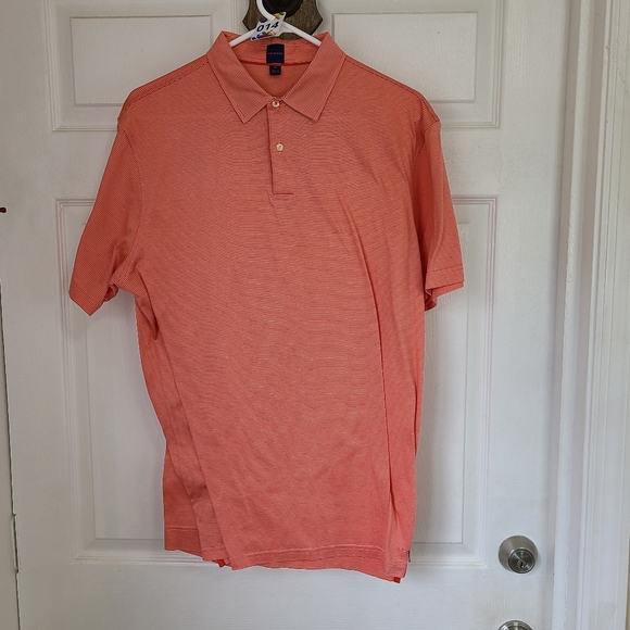 (862) Mercer Blue Men's Short Sleeve Polo Shirt, Size: Medium Color: Peach - Picture 2 of 14